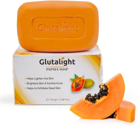 glutathione or papaya soap Glutalight with for Brightening, Even Tone & DeTan B12 10,000% Energy Shots