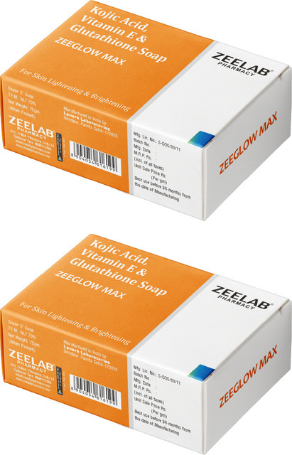 kojic acid vitamin e and glutathione soap ZEE LAB Zeeglow Max Acid, Vit & 75g | Remove Tan & Pigmentation Relumins Advanced Glutathione 1100mg