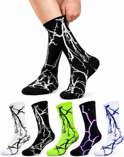 ManusE Men & Women Self Design Calf Length Socks (Pack of 5) - Image 4