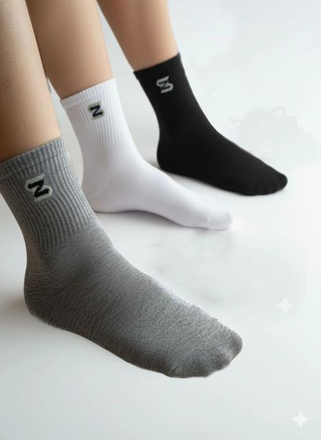 SOXSENSE-HEAVY AND READY Unisex Self Design Ankle Length Socks - Image 7