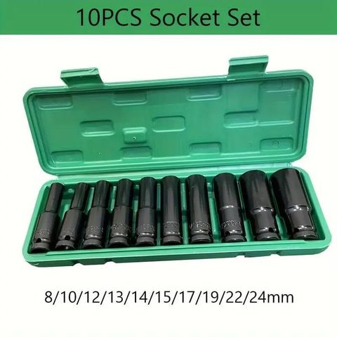 OKASTA 10-Piece 1/2-Inch Deep Impact Socket Set - Image 6