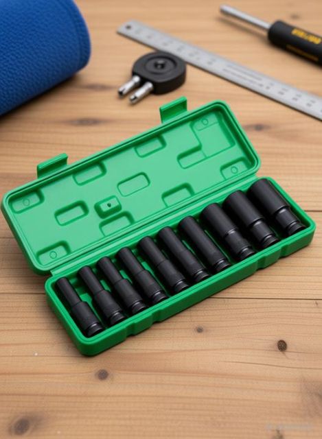 OKASTA 10-Piece 1/2-Inch Deep Impact Socket Set - Image 8