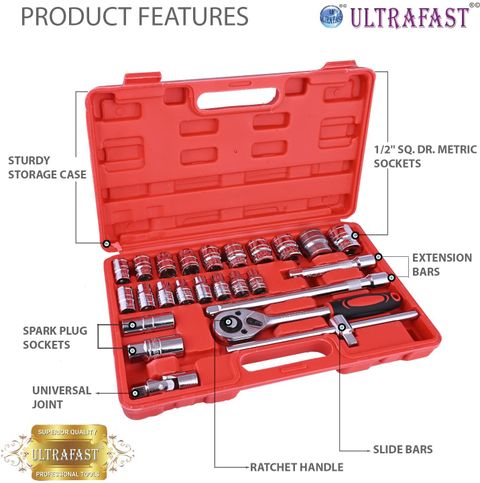 ULTRAFAST Blow Casz Hex Kit with Quick Release Ratchet Wrench - Image 7