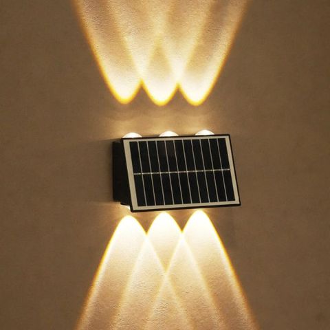 KH Solar Outdoor Wall Light 6 LED Up Down Pack of 1 - Image 8