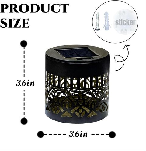 Aethra Solar Powered Mandala Fence Lights | Garden, Walls & Backyard Decor Solar Light Set (Wall Mounted Pack of 1) - Image 7