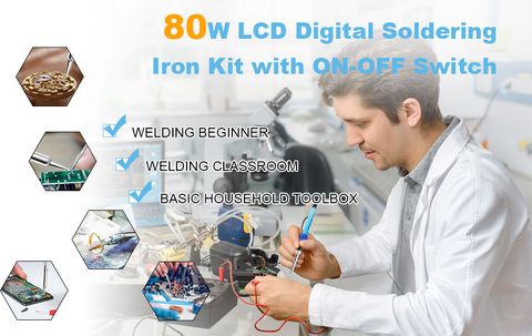 DHRUV-PRO 80W 908S Soldering Iron LCD Display - Image 8