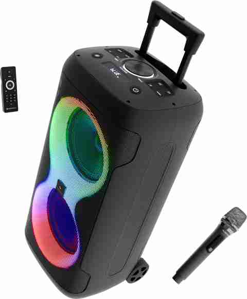 ZEBRONICS Party Fyre 120, 7H Playback, LED, Wireless Mic, 9 RGB Modes,handle and wheels 120 W Bluetooth Party Speaker (Black, Mono Channel) - Image 3