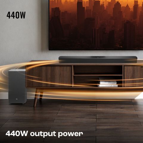 JBL Bar 2.1 Essential 440W Soundbar with Wireless Subwoofer (Black) - Image 7