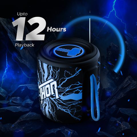 boAt Stone 350 Thor Edition 10W Bluetooth Speaker (Electric Blue) - Image 8