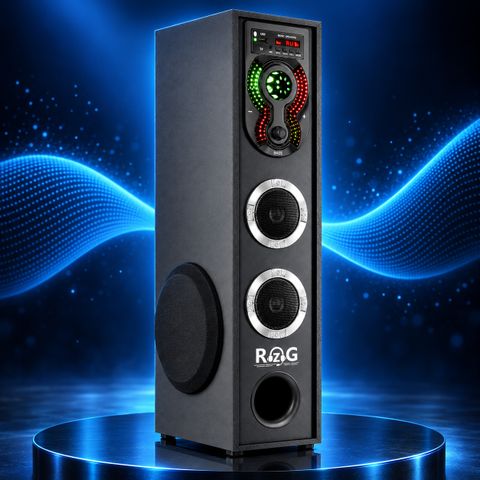 RZG L-2 DJ High Bass Tower Speaker Bluetooth Speaker 120 W Bluetooth Party Speaker (Black, 2.1 Channel) - Image 5