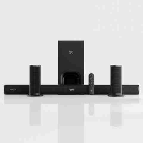 GOVO GOSURROUND 965 Dolby Digital|wired Subwoofer 525 W Bluetooth Soundbar (Platinum Black, 5.1 Channel) - Image 5