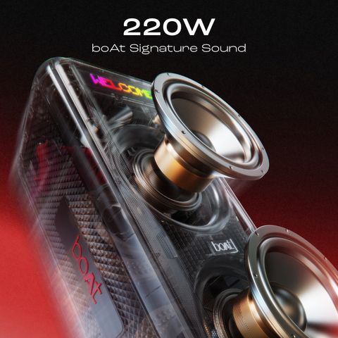 boAt Partypal 600 220W Bluetooth Tower Speaker (Premium Black) - Image 8
