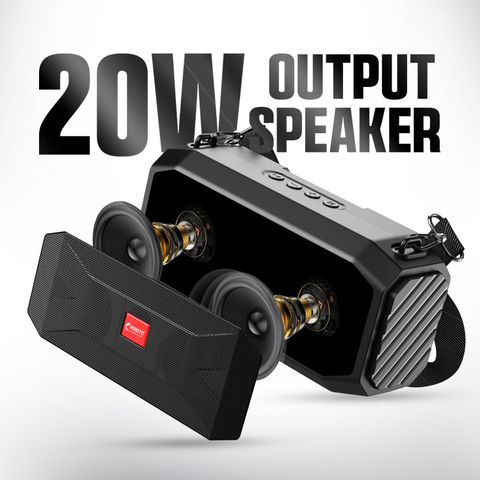 YOROTO 20W Wireless Bluetooth Speaker (Black, Stereo) - Image 3
