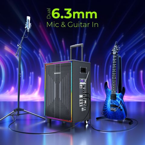 ZEBRONICS Party Fyre 600 Trolley Speaker 180W Black - Image 8