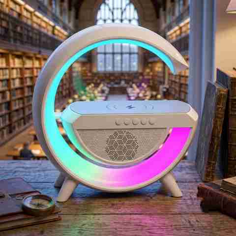 GATUSHOPS G Shape 56W Bluetooth Party Speaker (White) - Image 2