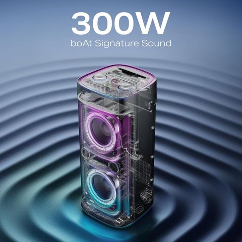 boAt PartyPal 700 300W Bluetooth Party Speaker (Space Black) - Image 3