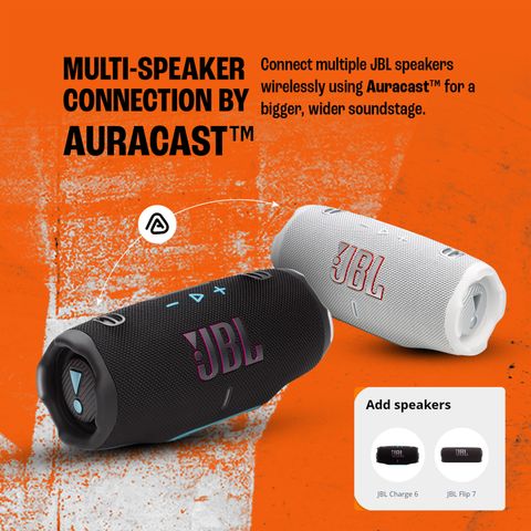 JBL Charge 6 Bluetooth Speaker, Black, 45W - Image 8
