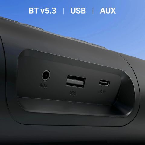 ZEBRONICS Vita Bar 203,Dual Drivers,7H Playback,TWS,AUX/USB,LED Indicator, Type-C Charging 26 W Bluetooth Soundbar (Black, Stereo Channel) - Image 7