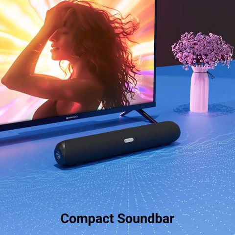 ZEBRONICS Vita Bar 203,Dual Drivers,7H Playback,TWS,AUX/USB,LED Indicator, Type-C Charging 26 W Bluetooth Soundbar (Black, Stereo Channel) - Image 4