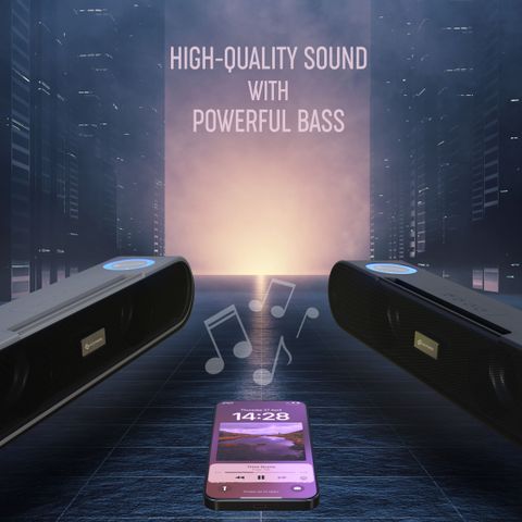 MAK POWER SP-355 10W Bluetooth Soundbar (Grey) - Image 6