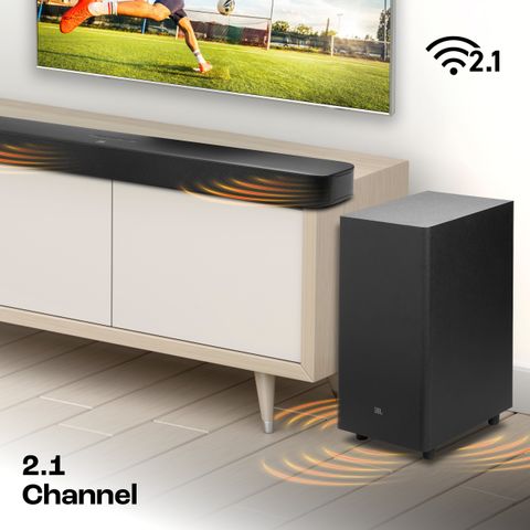 JBL Bar 2.1 Essential 440W Soundbar with Wireless Subwoofer (Black) - Image 8