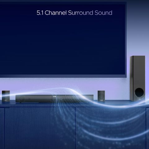 boAt Aavante Bar 2400 Pro/2450 Pro w/ EQ Modes, Bass&Treble Controls 220 W Bluetooth Soundbar (Premium Black, 5.1 Channel) - Image 8