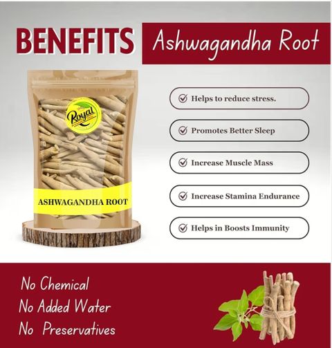 Royal Premium Ashwagandha Roots ASHVAGANDHA JADD ASGANDH NAGORI WITHANIA SOMNIFERA (100 g) - Image 7