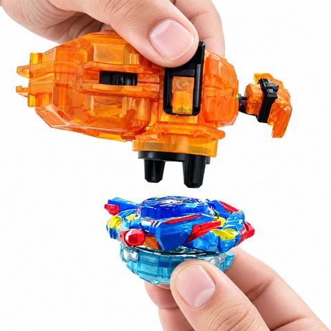 Funkey Power Spin Manual Launcher for Beyblade Style Spinning Tops â Orange (Orange) - Image 7
