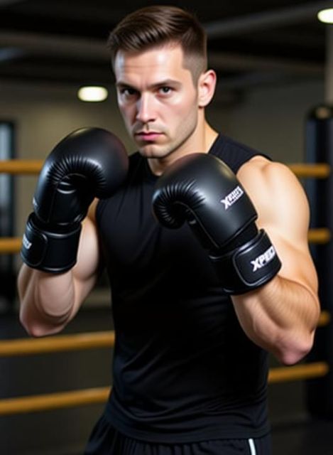 XpeeD Striking MMA Gloves | Matt PU Grappling Glove for Martail Arts Wrap Closure S/M Boxing Gloves (Black) - Image 6