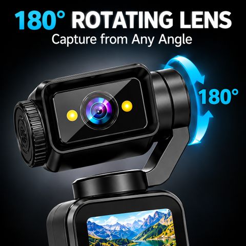 Movy Pocket Camera 4K Vlogging Camera with Rotating Lens - Image 5