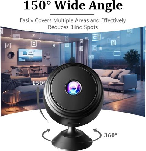 lookcam à¤²à¥à¤à¤à¥à¤® 9 wifi spy 1920x1080p camera HD mini camera small size à¤à¤à¤¸à¥à¤à¥à¤à¤ à¤à¥à¤®à¤°à¤¾ (à¤à¤¾à¤²à¤¾) - Image 5