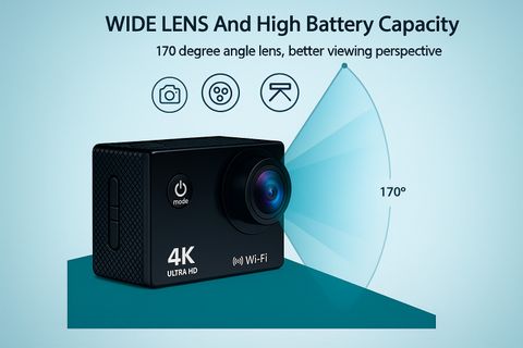 gogocam GoPro Action Camera 4K 20MP WiFi Waterproof Black - Image 5