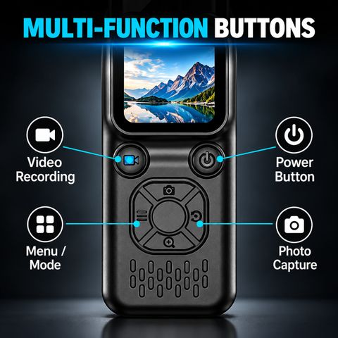 duiin Pocket Camera 4K Ultra HD Vlogging Camera, Multicolor - Image 5