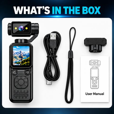 duiin Pocket Camera 4K Ultra HD Vlogging Camera, Multicolor - Image 7