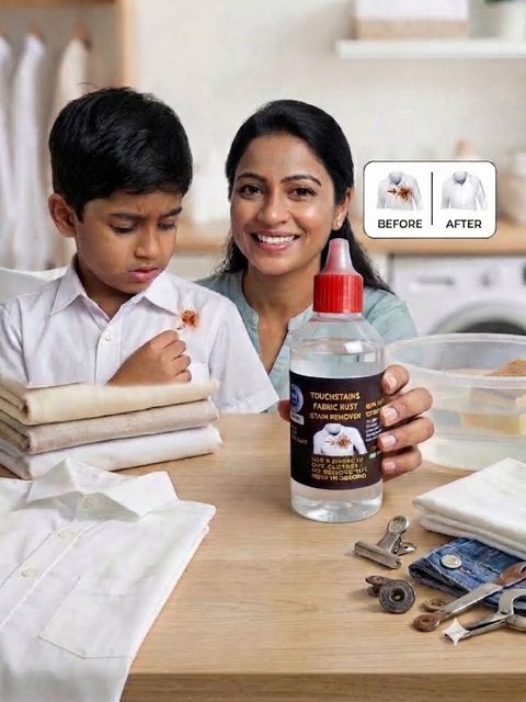 touchstains fabric rust stain remover for all types of cloth Stain Remover (25 ml) - Image 6