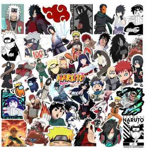 sethienterprise 10 cm 24 PCS Trendy Naruto Sticker Removable