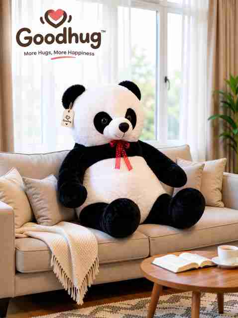 Goodhug 4 Feet Panda Large Cute for Birthday Room Decoration, Valentine Gift, Home Decor - 122 cm (Black & White) - Image 2