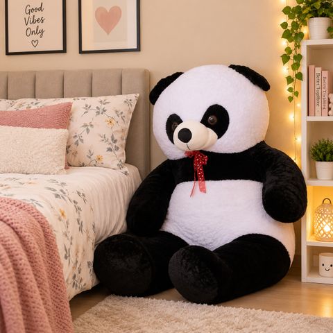 Goodhug 4 Feet Panda Large Cute for Birthday Room Decoration, Valentine Gift, Home Decor - 122 cm (Black & White) - Image 4
