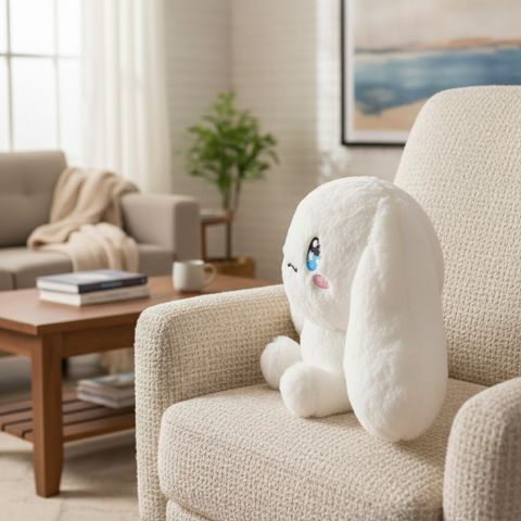 jr jack & rose Cinnamoroll Plush Animal Doll - 30 cm (White) - Image 5