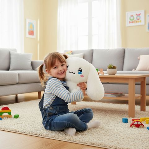 jr jack & rose Cinnamoroll Plush Animal Doll - 30 cm (White) - Image 8