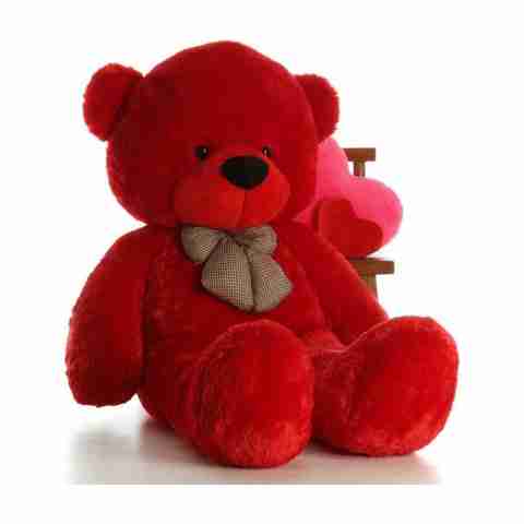 Omex Large Soft Lovable Hugable Cute Xtra Large Teddy Bear 5 Feet Red (Best For Someone Special) - 152 cm  (Red) - 152 cm (Red) - Image 2