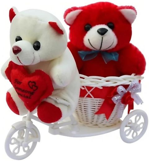 JOT 2 Teddy bears on Tricycle, Symbol of Love - 38 - 2 Teddy bears