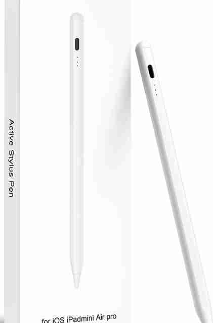 StylusP Magnetic charging pencil 3rd generation for ipadS & android, wireless stylus pen Stylus (White) - Image 2