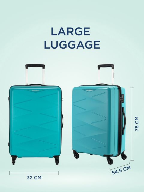 Kamiliant by American Tourister Large Check-in Suitcase (78 cm) 4 Wheels - Combination Lock-Triprism - Blue - Image 6