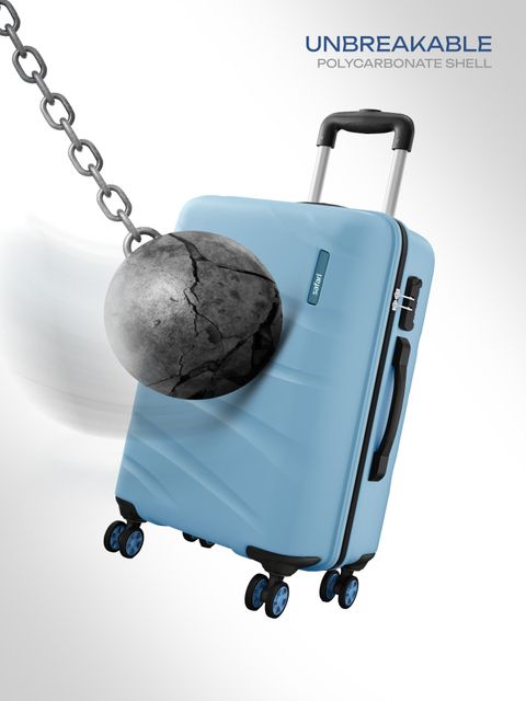 SAFARI Medium Check-in Suitcase (65 cm) 8 Wheels - Persia - Blue - Image 5
