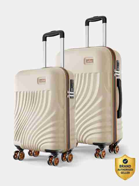 SAFARI KEPLAR 4W Hard Body Luggage Set of 2, Beige - Image 5