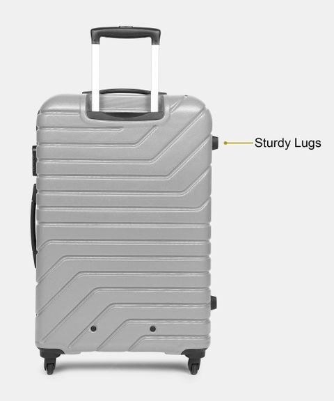 METRONAUT Medium Check-in Suitcase 65cm 4 Wheels Silver - Image 8