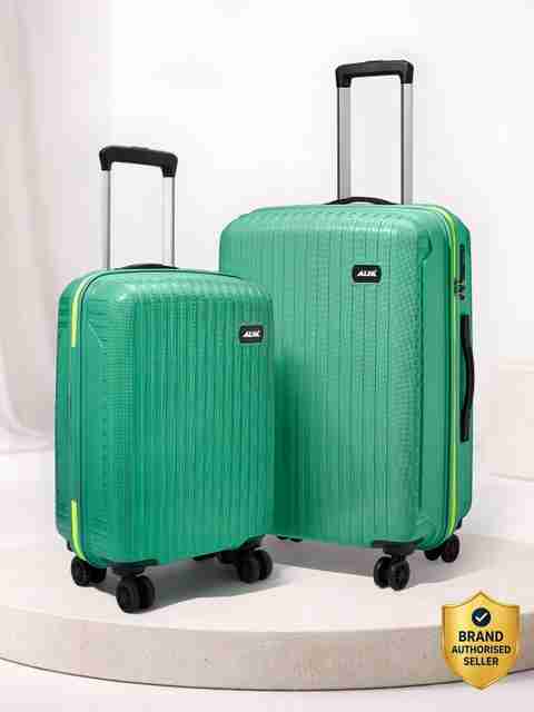 ALFA by VIP Excel Secure Hard Side Luggage Set of 2, Green - Image 3