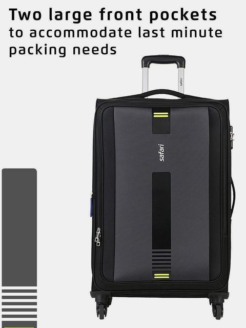 SAFARI GAMMA 55 4W Expandable Cabin Suitcase 4 Wheels - 22 inch