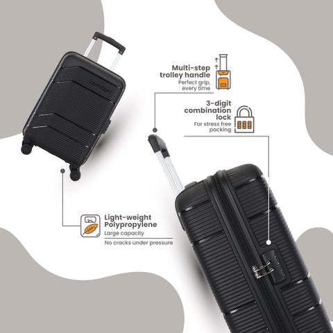 KAMILIANT ARMOR 55cm Cabin Suitcase 8 Wheels Black - Image 6